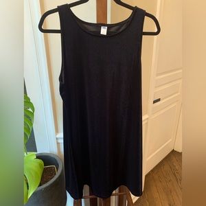 Old navy size L women’s black velvet swing dress